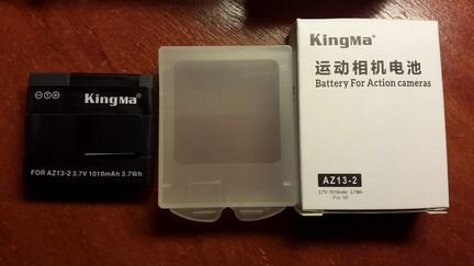 Kingma AZ13 для камеры YI Action +зарядка на 2акб