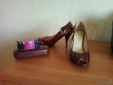 Новые туфли с открытым мысом. Германия.Р.35-35,5