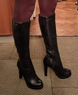 Сапоги демисезонные с узким голенищем