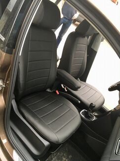 Авто чехлы для Фольксваген Поло черные