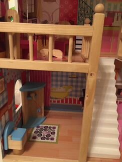 Домик кукольный Edafun (59 х 30 х 90) с мебелью. П