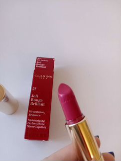Помада Clarins Joli rouge brilliant 27