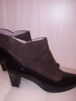 Ботильоны осень alba vero cuoio кожа лак 38