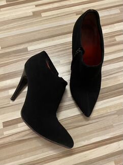 Итальянские Ботильоны из натуральной замши