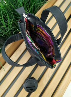 Кожаная сумка шоппер