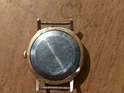 Часы Пилот механические позолоченные au 12,5+