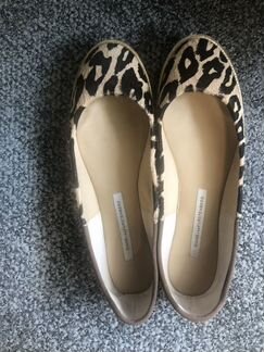 Балетки Diane von Fastenberg leopard