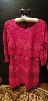 Платье цвета фукси,42р