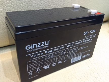 Аккумулятор свинцово-кислотный Ginzzu 12V 9Ah