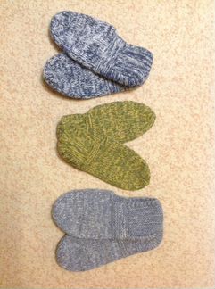 Носки детские (ручная вязка), шерстяные