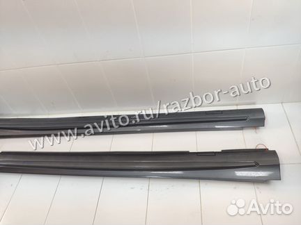 Накладки на пороги Mercedes Benz W176 2012