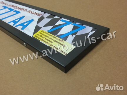 Рамка номерного знака 001А чёрная