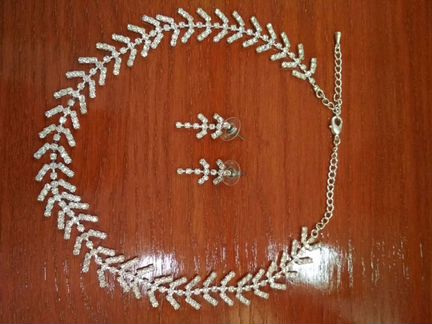 Комплект колье и серьги