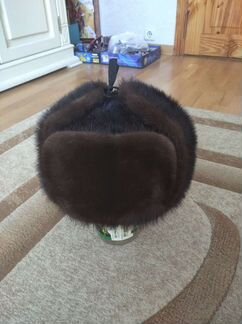 Норковая шапка мужская