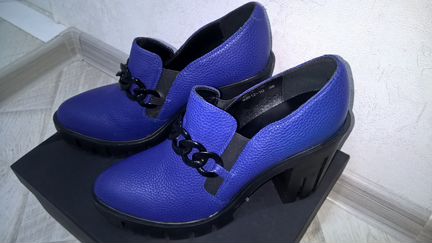 Кожаные ботильоны