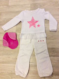 Бейсболка. Брюки вельветовые. Кофточка