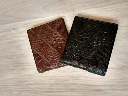 Мужской кошелёк бумажник из крокодиловой кожи