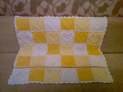 Детский пледик (новый,ручная работа)