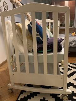 Детская кроватка Papaloni + матрас IKEA 120*60