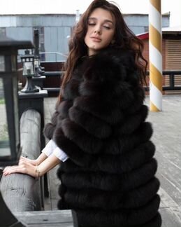 Шуба из песца