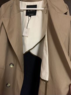 Песочный тренч Zara