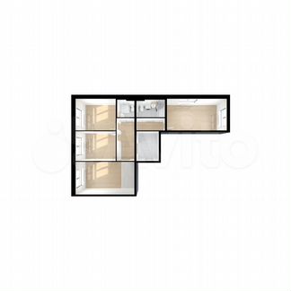 3-к квартира, 85 м², 2/14 эт.