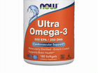 Now, ultra omega 3, 180 капсул