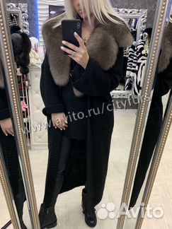 Кардиган с мехом