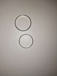 Обручальные кольца белое золото