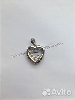 Новый золотой кулон с брил. Chopard