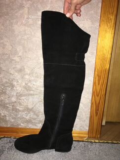 Замшевые сапоги