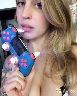 Джойстик PS4 (геймпад). Цвет: тёмно-синий