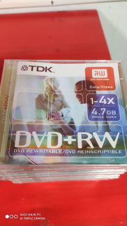 Диски TDK DVD+RW 1-4X 4,7 gb