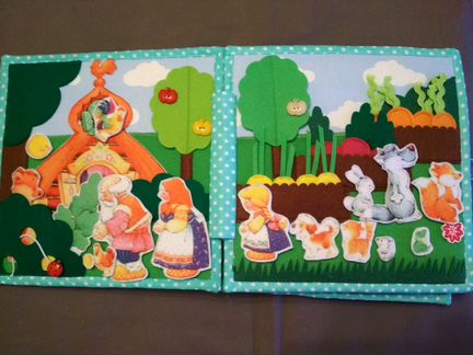 Книжка из фетра со сказками
