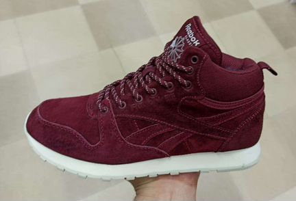 Кроссовки Reebok зимние бордо