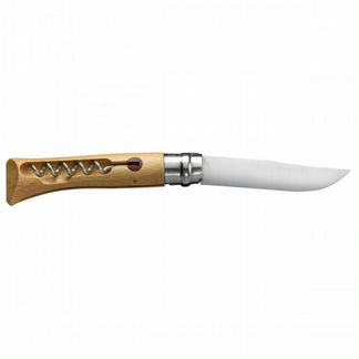 Нож Opinel N10, нержавеющая сталь, рукоять из бука