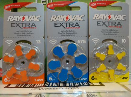 Эл.питания слуховой аппарат Rayovac Extrа za13