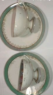 Чайная пара тонкий фарфор