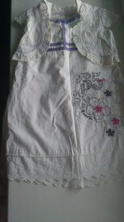 Детское платье Miss Rebellina белого натурального