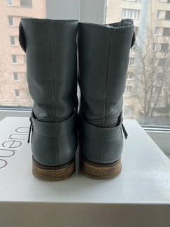 Ботинки сапоги натур кожа утепленные