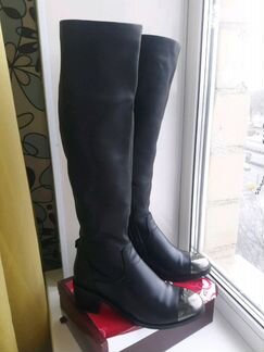 Сапоги кожаные