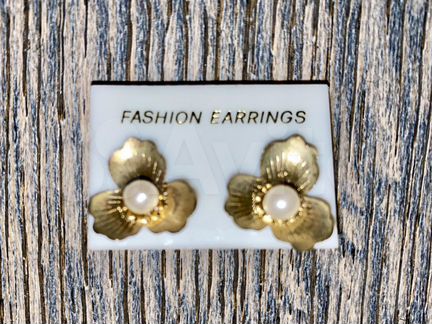 Сережки-гвоздики бижутерия - 2 пары