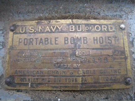 Лебёдка US Navy 1942 год