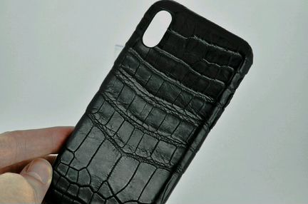 Чехол на iPhone 11 pro XS айфон из кожи крокодила