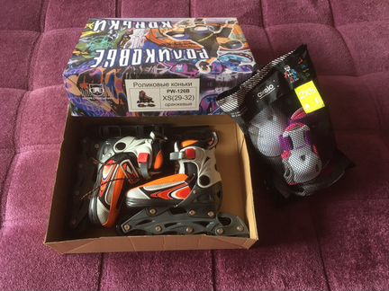 Ролики + коньки + защита