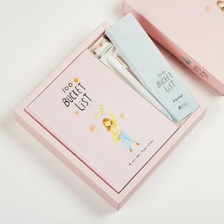 Подарочный набор: блокнот 100 дней + ручка