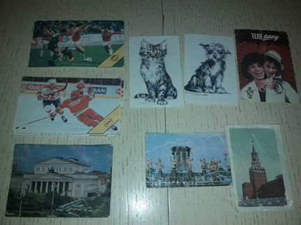 Календарики, коллекция цирк 1982г
