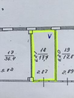 Офисное помещение, 18 м²