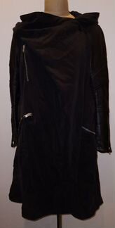 Парка с кожаными рукавами allsaints р.М оригинал