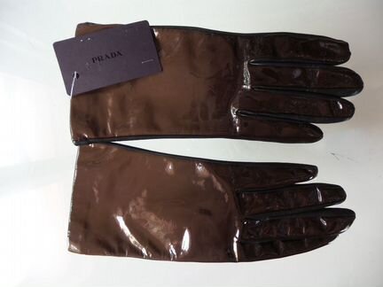 Новые кожаные перчатки Prada оригинал